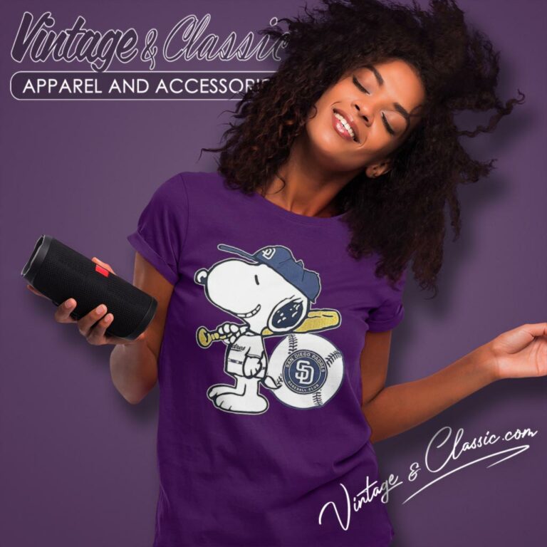 Snoopy San Diego Padres Women T Shirt Snoopy San Diego Padres Women T Shirt