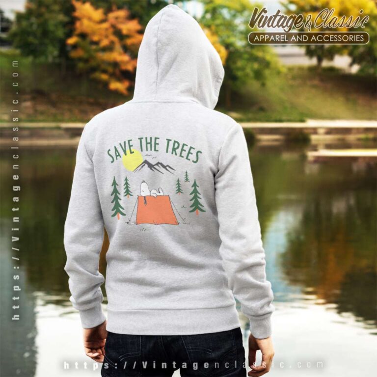 Snoopy Save The Trees back Hoodie Snoopy Save The Trees back Hoodie