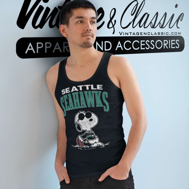 Snoopy Seattle Seahawks Nfl Tank Top Racerback Snoopy Seattle Seahawks Nfl Tank Top Racerback