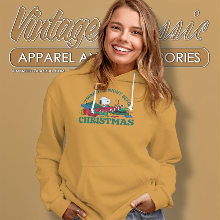 Snoopy Shirt twas The Night Before Christmas Hoodie Snoopy Shirt twas The Night Before Christmas Hoodie