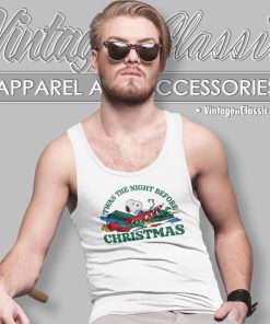 Snoopy Shirt twas The Night Before Christmas Tank Top Racerback