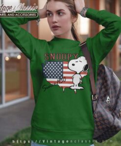 Snoopy Since 1950 American Flag Sweatshirt