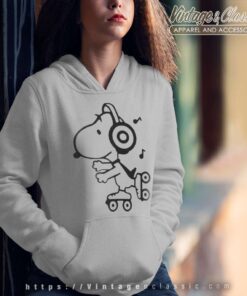 Snoopy Skating To The Music Hoodie