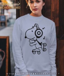 Snoopy Skating To The Music Sweatshirt