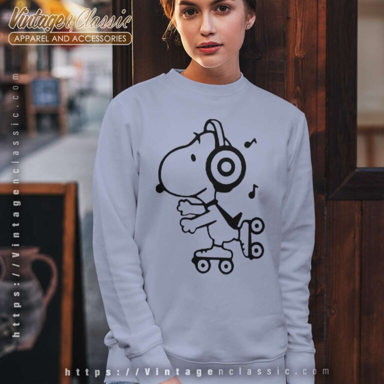 Snoopy Skating To The Music Sweatshirt Snoopy Skating To The Music Sweatshirt