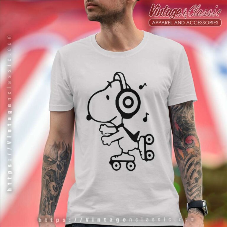 Snoopy Skating To The Music T Shirt Snoopy Skating To The Music T Shirt