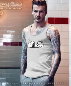Snoopy Sleeping Peanuts Cartoon Tank Top Racerback