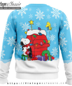 Snoopy Snowy Christmas Ugly Christmas Sweater back Ugly Sweater