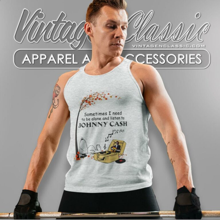 Snoopy Sometimes I Need To Be Alone And Listen To Johnny Cash Tank Top Racerback 1 Snoopy Sometimes I Need To Be Alone And Listen To Johnny Cash Tank Top Racerback 1