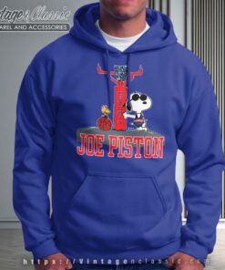 Snoopy Sports Detroit Pistons Royal Hoodie