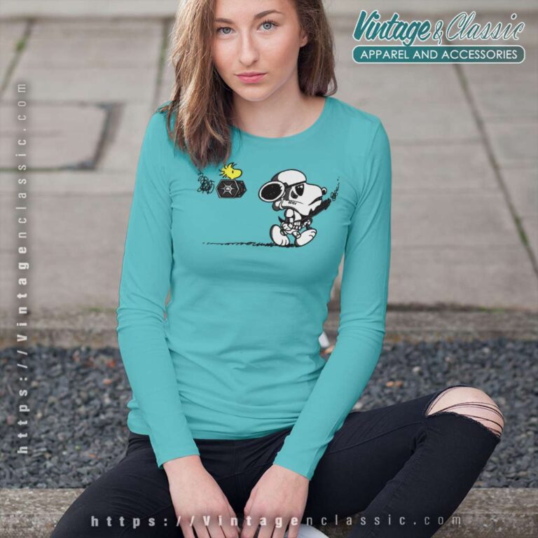 Snoopy Star Wars Long Sleeve Tee Snoopy Star Wars Long Sleeve Tee