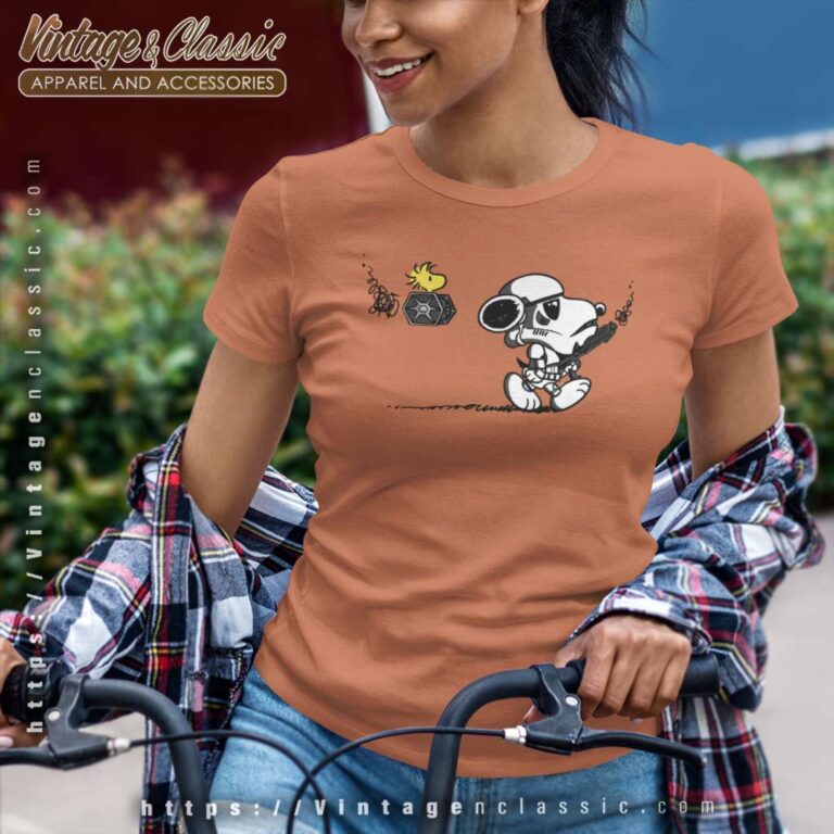 Snoopy Star Wars Women TShirt Snoopy Star Wars Women TShirt