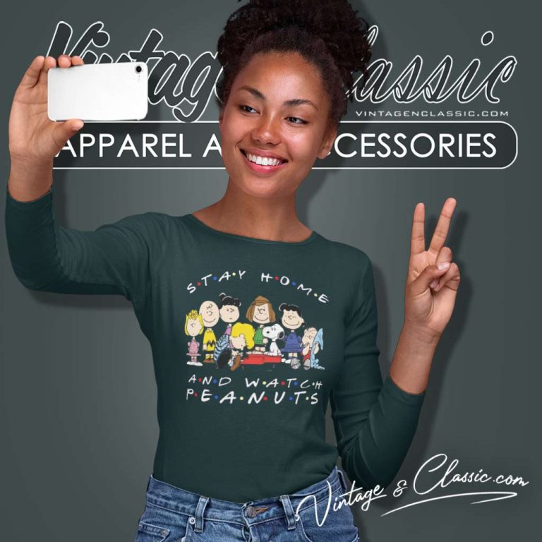 Snoopy Stay Home And Watch Peanuts Movie Long Sleeve Tee 1 Snoopy Stay Home And Watch Peanuts Movie Long Sleeve Tee 1