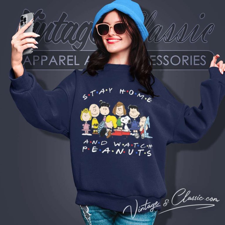 Snoopy Stay Home And Watch Peanuts Movie Sweatshirt 1 Snoopy Stay Home And Watch Peanuts Movie Sweatshirt 1