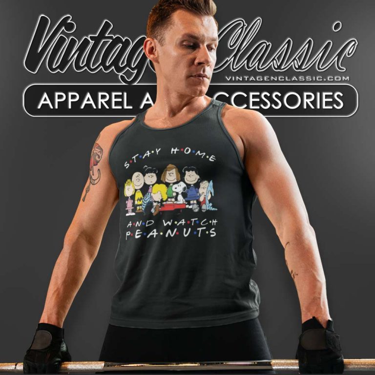 Snoopy Stay Home And Watch Peanuts Movie Tank Top Racerback 1 Snoopy Stay Home And Watch Peanuts Movie Tank Top Racerback 1