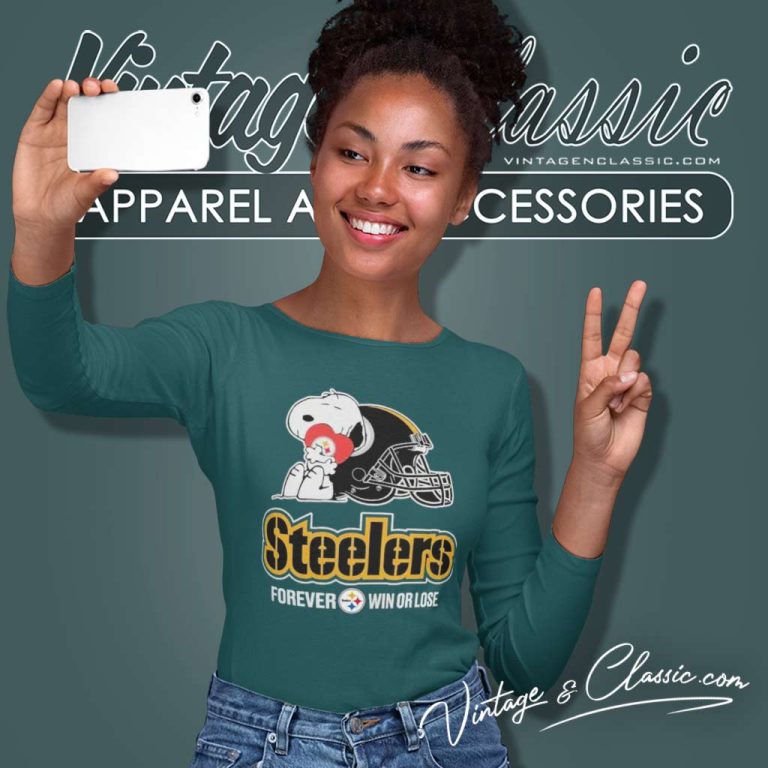 Snoopy Steelers Forever Win Or Lose Football Long Sleeve Tee Snoopy Steelers Forever Win Or Lose Football Long Sleeve Tee