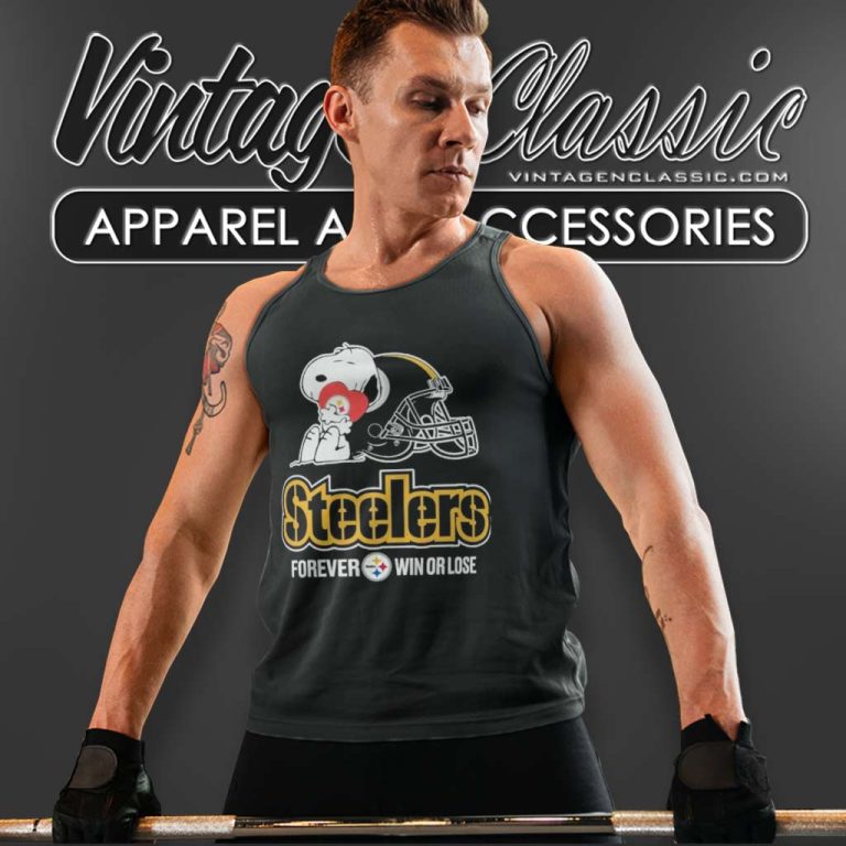 Snoopy Steelers Forever Win Or Lose Football Tank Top Racerback Snoopy Steelers Forever Win Or Lose Football Tank Top Racerback