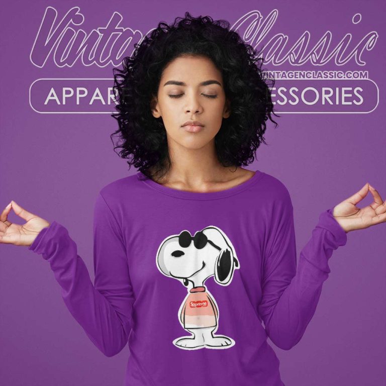 Snoopy Supreme Louis Vuitton Long Sleeve Tee Snoopy Supreme Louis Vuitton Long Sleeve Tee