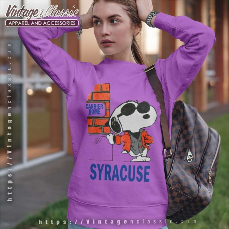 Snoopy Syracuse University Sweatshirt Snoopy Syracuse University Sweatshirt