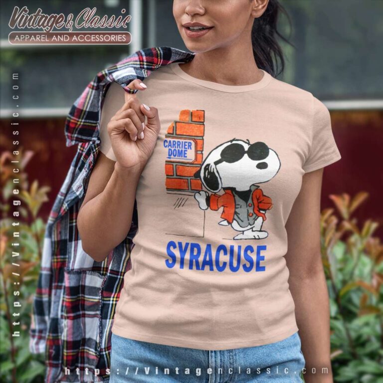 Snoopy Syracuse University Women TShirt Snoopy Syracuse University Women TShirt