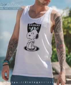 Snoopy Tattoo Las Vegas Raiders Tank Top Racerback