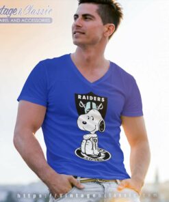 Snoopy Tattoo Las Vegas Raiders V Neck TShirt