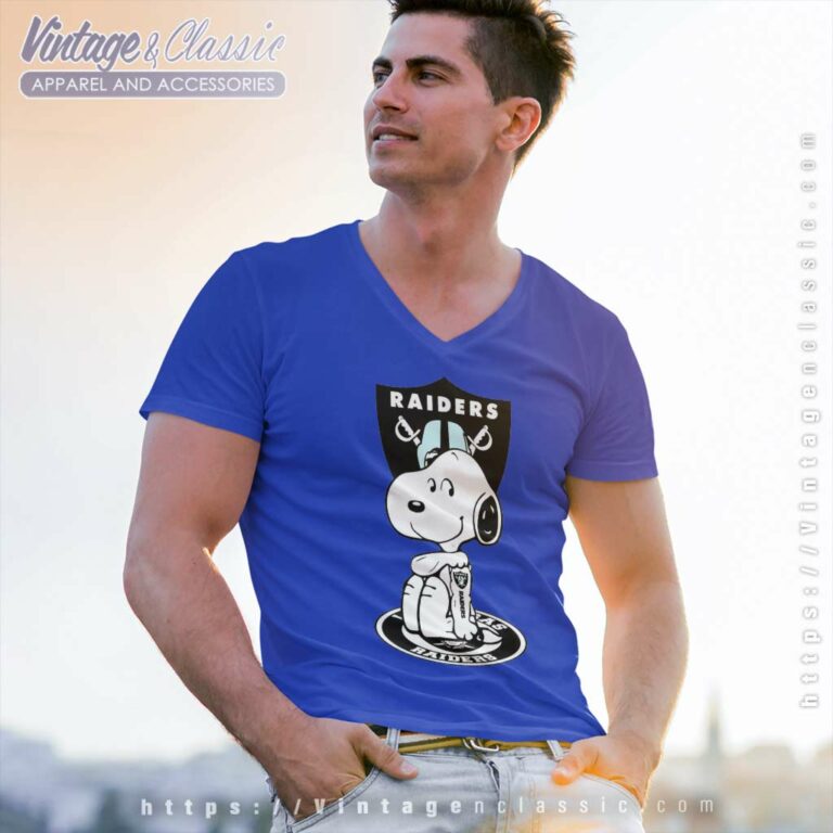 Snoopy Tattoo Las Vegas Raiders V Neck TShirt Snoopy Tattoo Las Vegas Raiders V Neck TShirt