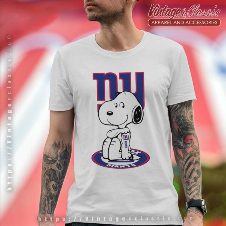 Snoopy Tattoo New York Giants T Shirt Snoopy Tattoo New York Giants T Shirt