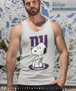 Snoopy Tattoo New York Giants Tank Top Racerback