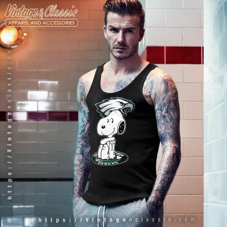 Snoopy Tattoo Philadelphia Eagles Tank Top Racerback Snoopy Tattoo Philadelphia Eagles Tank Top Racerback