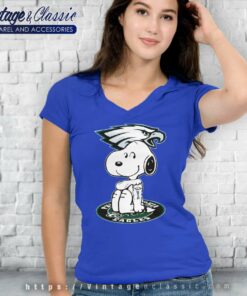 Snoopy Tattoo Philadelphia Eagles V Neck TShirt