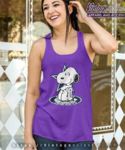 Snoopy Tattoos Dallas Cowboys Football Logo Tank Top Racerback