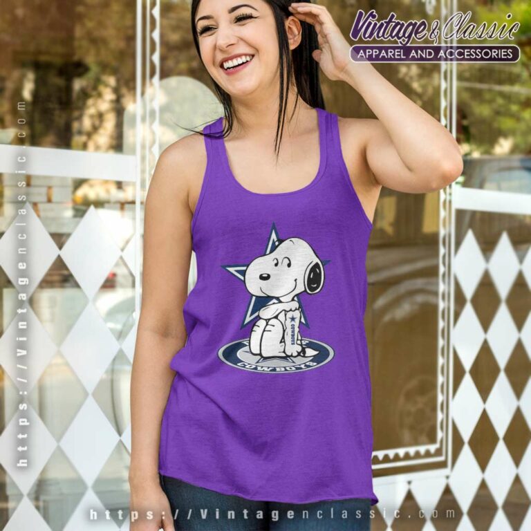 Snoopy Tattoos Dallas Cowboys Football Logo Tank Top Racerback Snoopy Tattoos Dallas Cowboys Football Logo Tank Top Racerback
