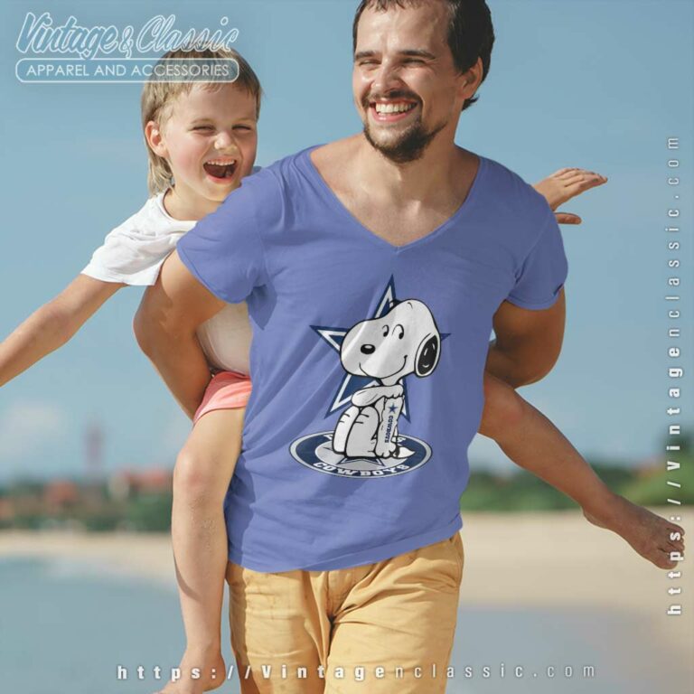 Snoopy Tattoos Dallas Cowboys Football Logo V Neck TShirt Snoopy Tattoos Dallas Cowboys Football Logo V Neck TShirt