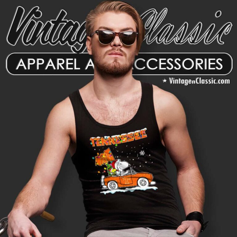 Snoopy Tennessee Volunteers Driver Car Christmas Tank Top Racerback Snoopy Tennessee Volunteers Driver Car Christmas Tank Top Racerback