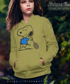 Snoopy Tennis Player Hoodie