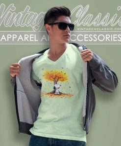 Snoopy Thanksgiving Day Autumn 2023 V Neck TShirt