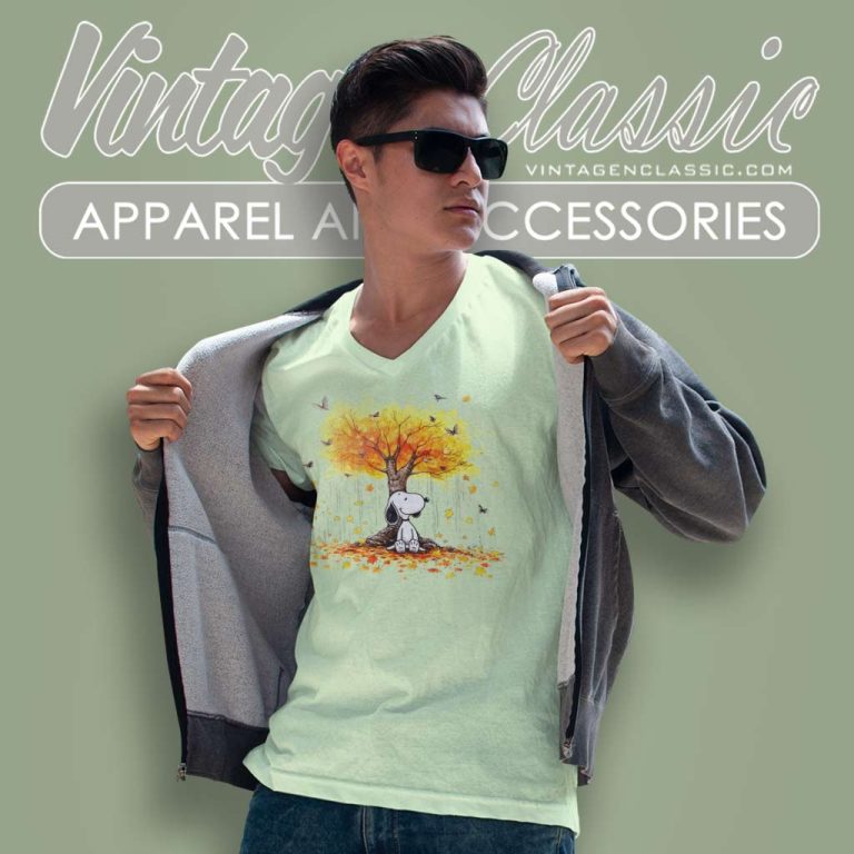 Snoopy Thanksgiving Day Autumn 2023 V Neck TShirt Snoopy Thanksgiving Day Autumn 2023 V Neck TShirt