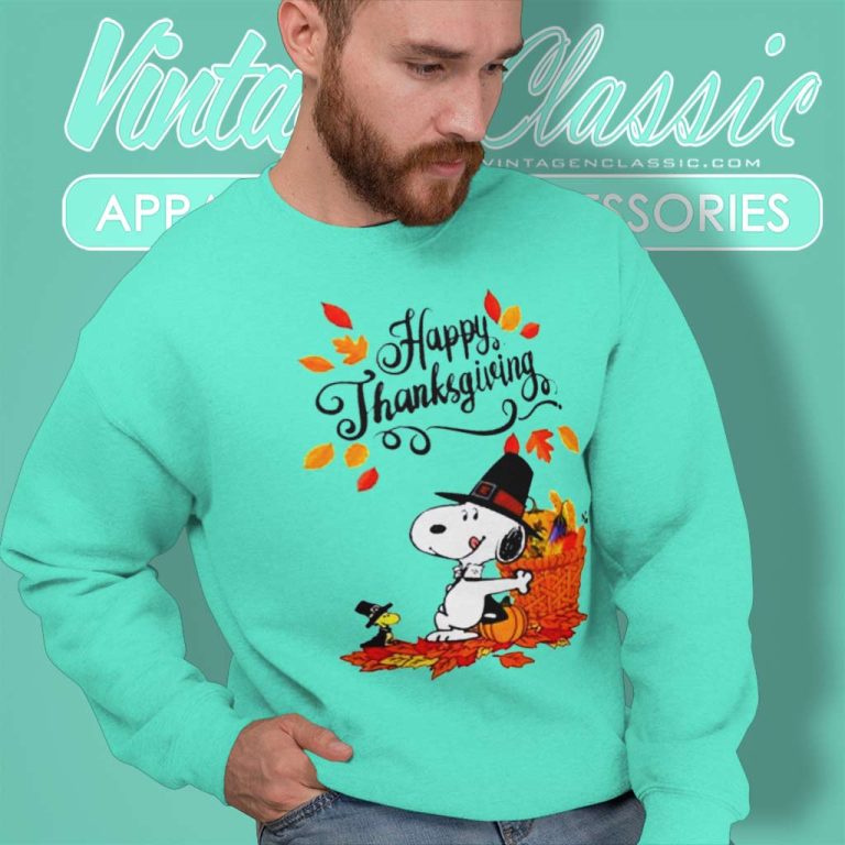 Snoopy Thanksgiving Pumpkins Sweatshirt Snoopy Thanksgiving Pumpkins Sweatshirt