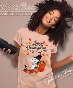 Snoopy Thanksgiving Pumpkins Women TShirt