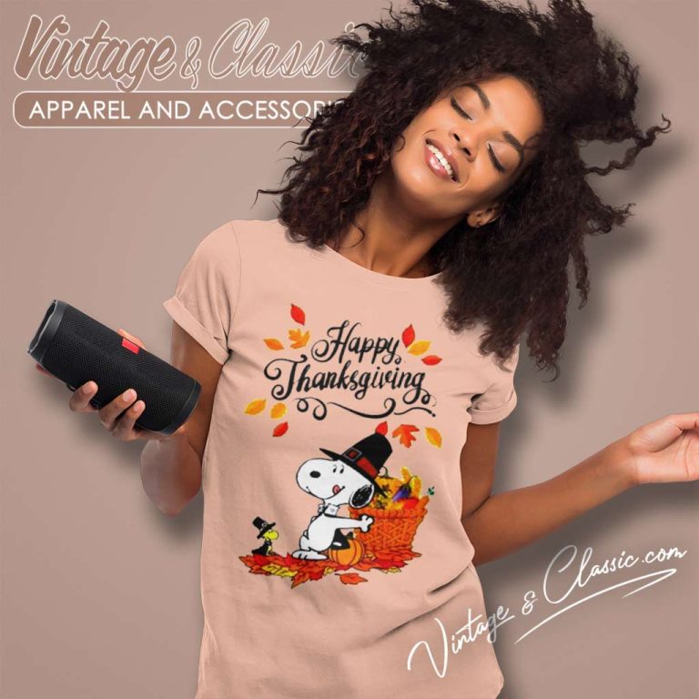 Snoopy Thanksgiving Pumpkins Women TShirt Snoopy Thanksgiving Pumpkins Women TShirt
