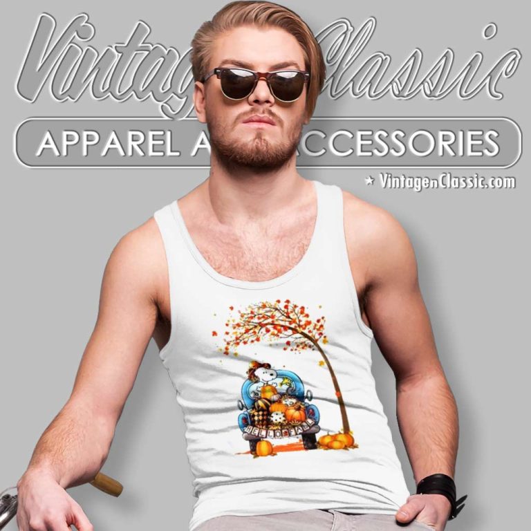 Snoopy Thanksgiving Shirt Pumpkins Autumn Tank Top Racerback Snoopy Thanksgiving Shirt Pumpkins Autumn Tank Top Racerback