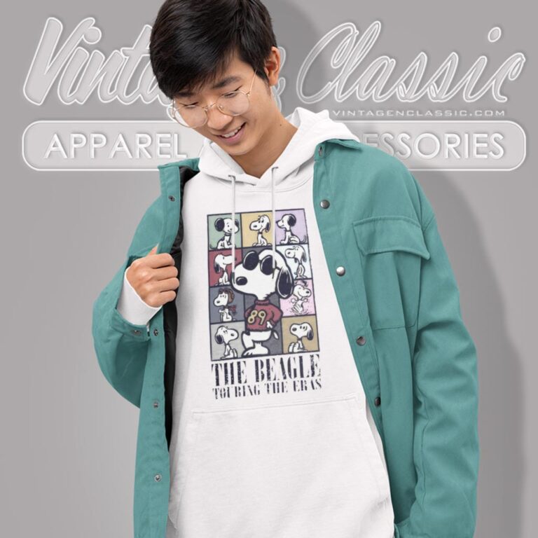 Snoopy The Beagle Touring The Eras Hoodie Snoopy The Beagle Touring The Eras Hoodie