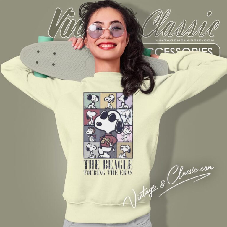 Snoopy The Beagle Touring The Eras Sweatshirt Snoopy The Beagle Touring The Eras Sweatshirt