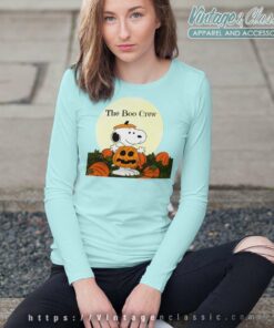 Snoopy The Boo Crew Halloween Long Sleeve Tee