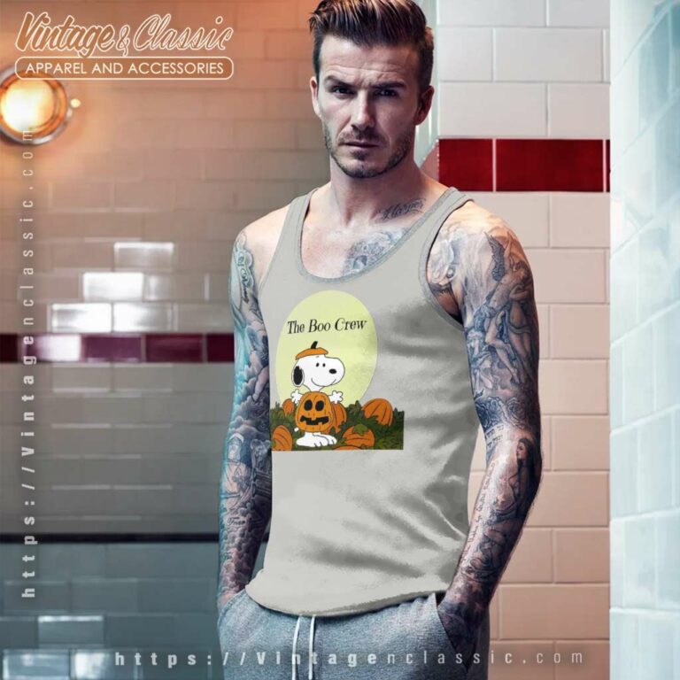 Snoopy The Boo Crew Halloween Tank Top Racerback Snoopy The Boo Crew Halloween Tank Top Racerback
