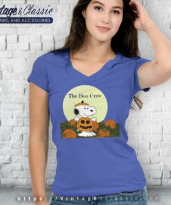 Snoopy The Boo Crew Halloween V Neck TShirt