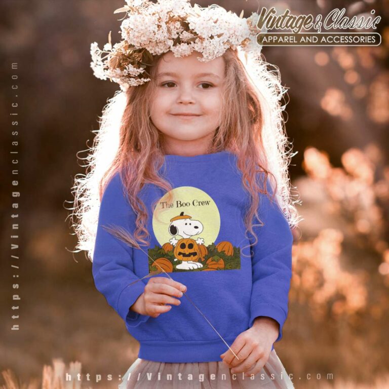 Snoopy The Boo Crew Halloween kids Sweetshirt Snoopy The Boo Crew Halloween kids Sweetshirt