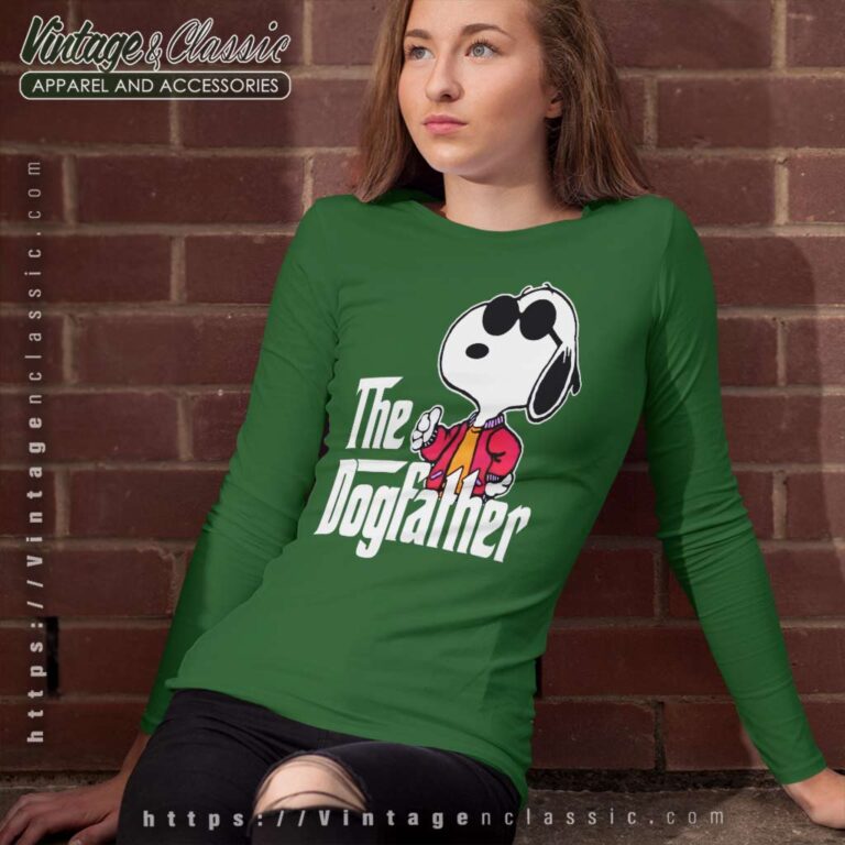 Snoopy The Dogfather Gift Father Day Long Sleeve Tee Snoopy The Dogfather Gift Father Day Long Sleeve Tee