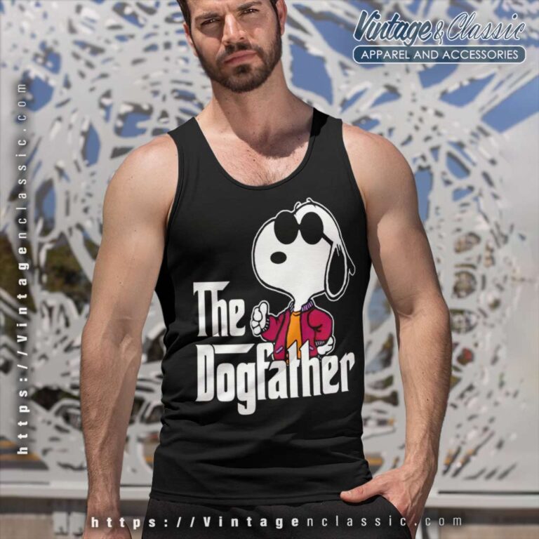 Snoopy The Dogfather Gift Father Day Tank Top Racerback Snoopy The Dogfather Gift Father Day Tank Top Racerback